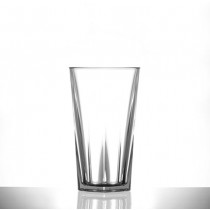 Elite Penthouse Polycarbonate Half Pint Nucleated Glasses CE 10oz / 285ml
