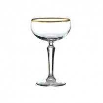 Speakeasy Gold Banded Coupe Glasses 8.25oz / 23.5cl
