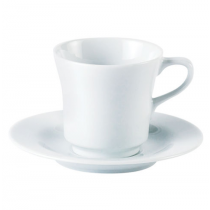 Porcelite White Saucer for Tall Tea Cup 5.75inch / 15cm