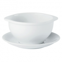 Porcelite White Lugged Soup Cups 14oz / 40cl