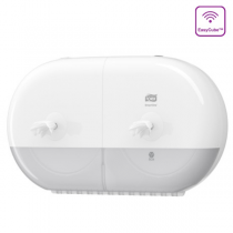 Tork SmartOne® Elevation Twin Mini Toilet Roll Dispenser White 