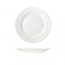 Genware Porcelain Classic Winged Plates White 21cm