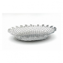 Stainless Steel Oval Basket 29.5 x 23.5cm