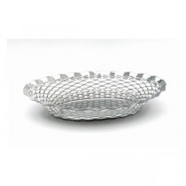 Stainless Steel Oval Basket 24 x 17.5cm