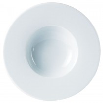 Porcelite White Wide Rim Pasta Plate 10.5inch / 27cm