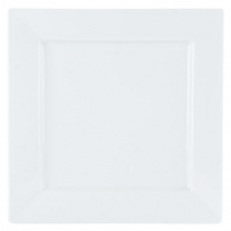 Porcelite White Flat Square Plates 10.5inch / 27cm
