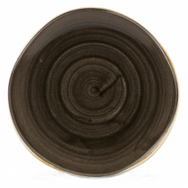 Churchill Stonecast Patina Iron Black Organic Round Plate 28.6cm 