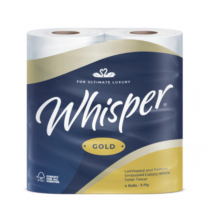 Whisper Gold Luxury Toilet Tissue 3ply 