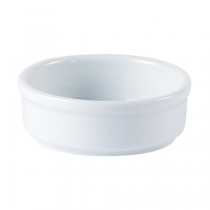 Porcelite White Round Dish 2.5inch / 5.5cm 1oz / 3cl