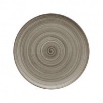 Bauscher Modern Rustic Ceramica Wood Flat Coupe Plate 28cm 