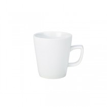 Royal Genware White Porcelain Latte Mugs 28.4cl/10oz 
