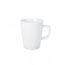 Royal Genware Vitrified White Porcelain Latte Mugs 40cl/14oz