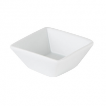 Porcelite White Twist Dip Dish 2.25 x 2.25inch / 6 x 6cm  