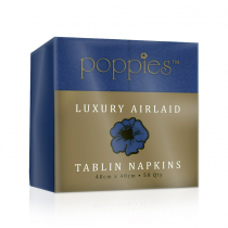 Poppies Luxury Airlaid Tablin 40cm Napkin Navy Blue