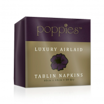 Poppies Luxury Airlaid Tablin 40cm Napkin Plum