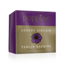 Poppies Luxury Airlaid Tablin 40cm Napkin Purple