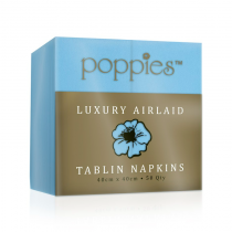 Poppies Luxury Airlaid Tablin 8 Fold 40cm Napkin Baby Blue