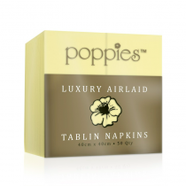 Poppies Luxury Airlaid Tablin 8 Fold 40cm Napkin Buttermilk