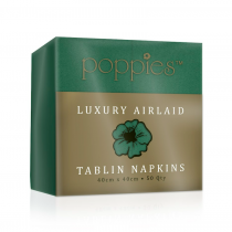 Poppies Luxury Airlaid Tablin 8 Fold 40cm Napkin Forest Green
