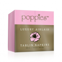 Poppies Luxury Airlaid Tablin 8 Fold 40cm Napkin Pink