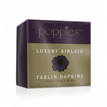 Poppies Luxury Airlaid Tablin 8 Fold 40cm Napkin Plum