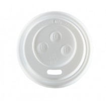 White Domed Disposable Sip Lids Fit 4oz Paper Cups