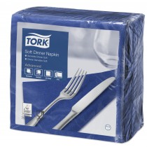 Tork Dark Blue Dinner Napkins 39cm 3ply
