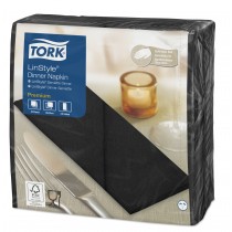 Tork Linstyle Dinner Napkin 8 Fold 39cm Black