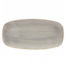 Churchill Stonecast Peppercorn Grey Chefs' Oblong Plate 29.8 x 15.3cm