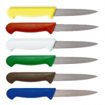 Genware Colour Coded Vegetable Knife Blue 10.2cm 