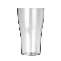 Clarity Polystyrene Tulip Pint Glasses CE 20oz / 568ml 