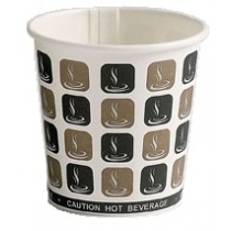Cafe Mocha Disposable Hot Drink Cups 4oz / 115ml