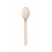 Disposable Wood Dessert Spoons 