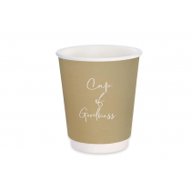 Signature Oatmeal Disposable Double Wall Hot Drink Cup 8oz 