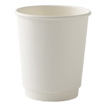 White Disposable Double Wall Cups 8oz / 227ml
