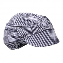Whites Peaked Hat Blue and White Check 