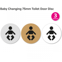 Baby Changing Symbol Toilet Door Disk 