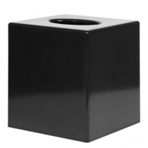 Cube Tissue Holder Black
