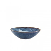 Terra porcelain Aqua Blue Organic Bowl 22cm 