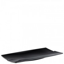 Rave Black Rectangular Platter (40.5x20cm) 6 Pack