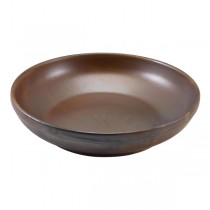 Terra Porcelain Rustic Copper Coupe Bowl 27.5 x 6.5cm 