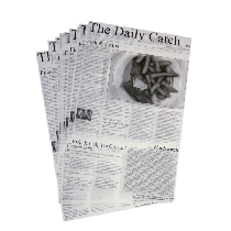 Daily Catch Newspaper Print Greaseproof Paper 25 x 35cm