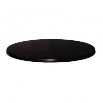 Werzalit Round Table Top Black 800mm
