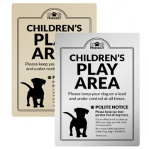 Dog Friendly Childrens Play Area Exterior Sign