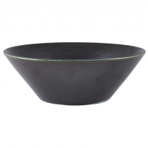 Terra Porcelain Cinder Black Conical Bowl 19cm