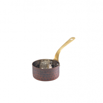 Genware Antique Copper Mini Sauce Pan 7 x 3.75cm