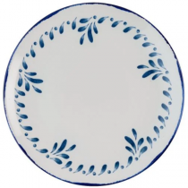 Dudson Harvest Mediterranean Blue Coupe Plate 16.5cm