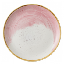 Churchill Stonecast Accents Petal Pink Coupe Plate 26cm
