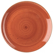 Churchill Stonecast Spiced Orange Coupe Plate 26cm