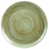 Churchill Stonecast Patina Burnished Green Coupe Plate 32.4cm